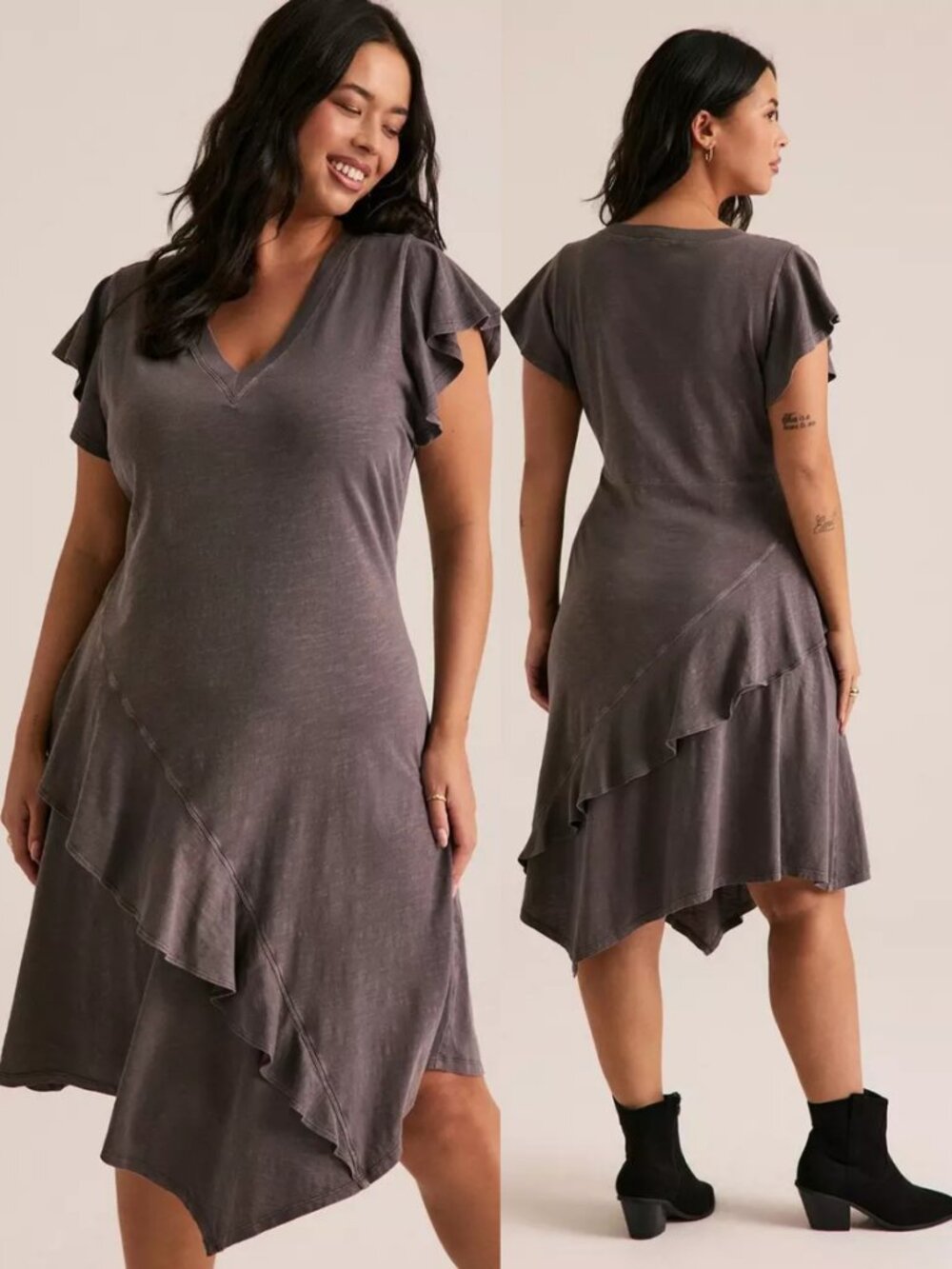 NWT Torrid 3 Festi Ruffle Detail Dress 3X 22 24